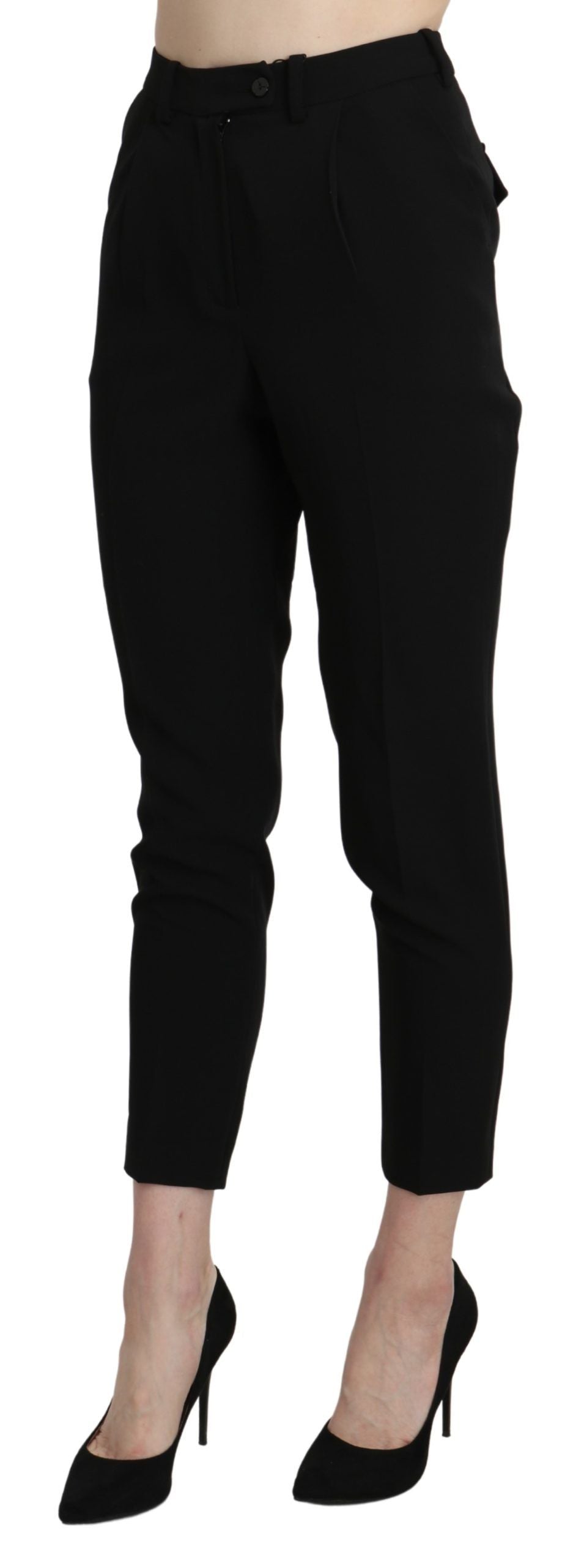 Schicke Skinny Cropped Hose mit hoher Taille
