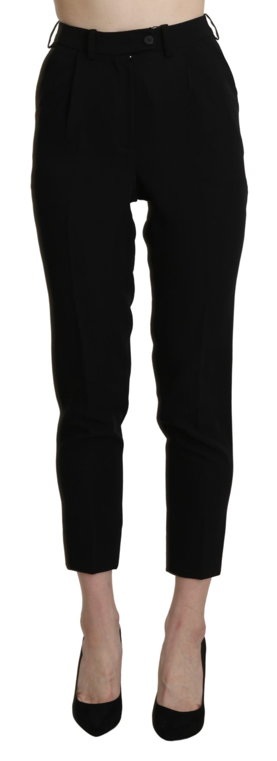Schicke Skinny Cropped Hose mit hoher Taille