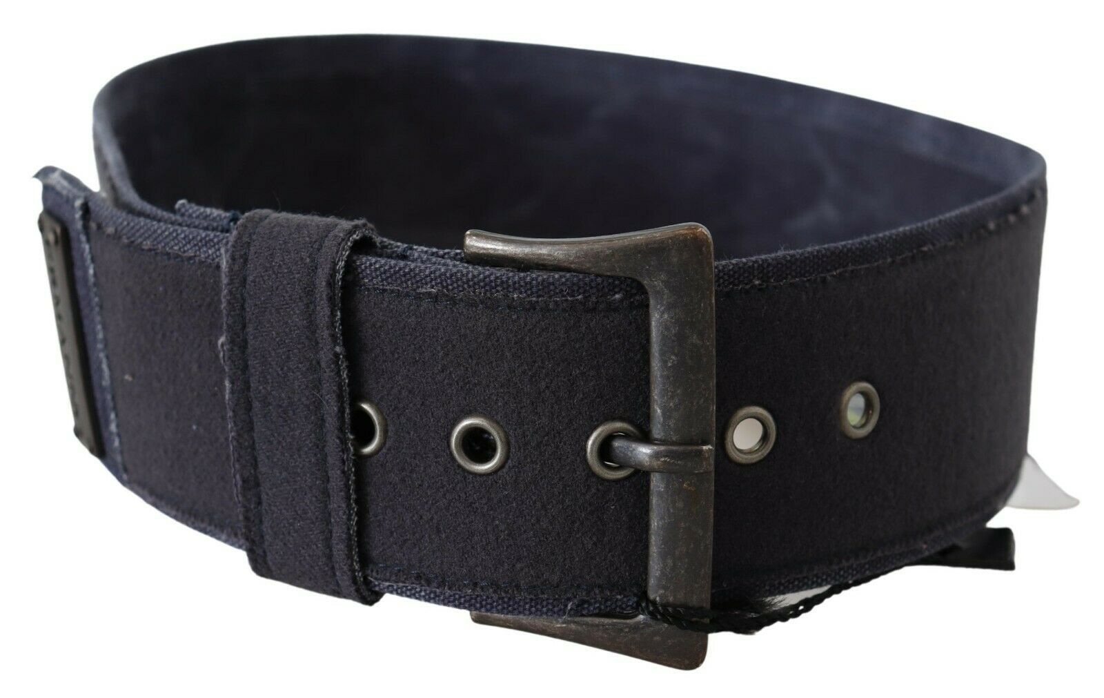 Eleganter marineblauer Leder-Gürtel