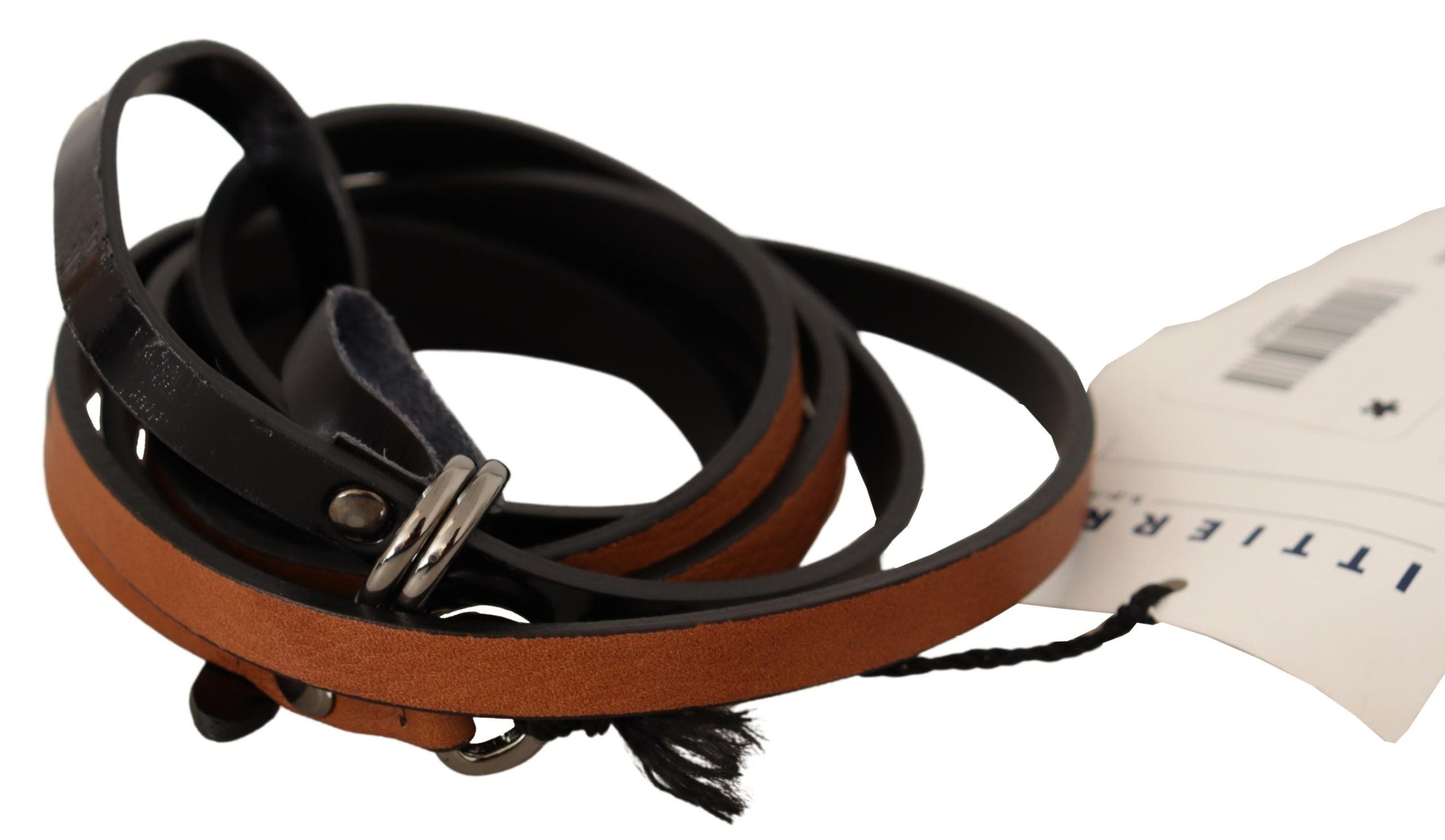 Eleganter brauner Ledergürtel für Mode