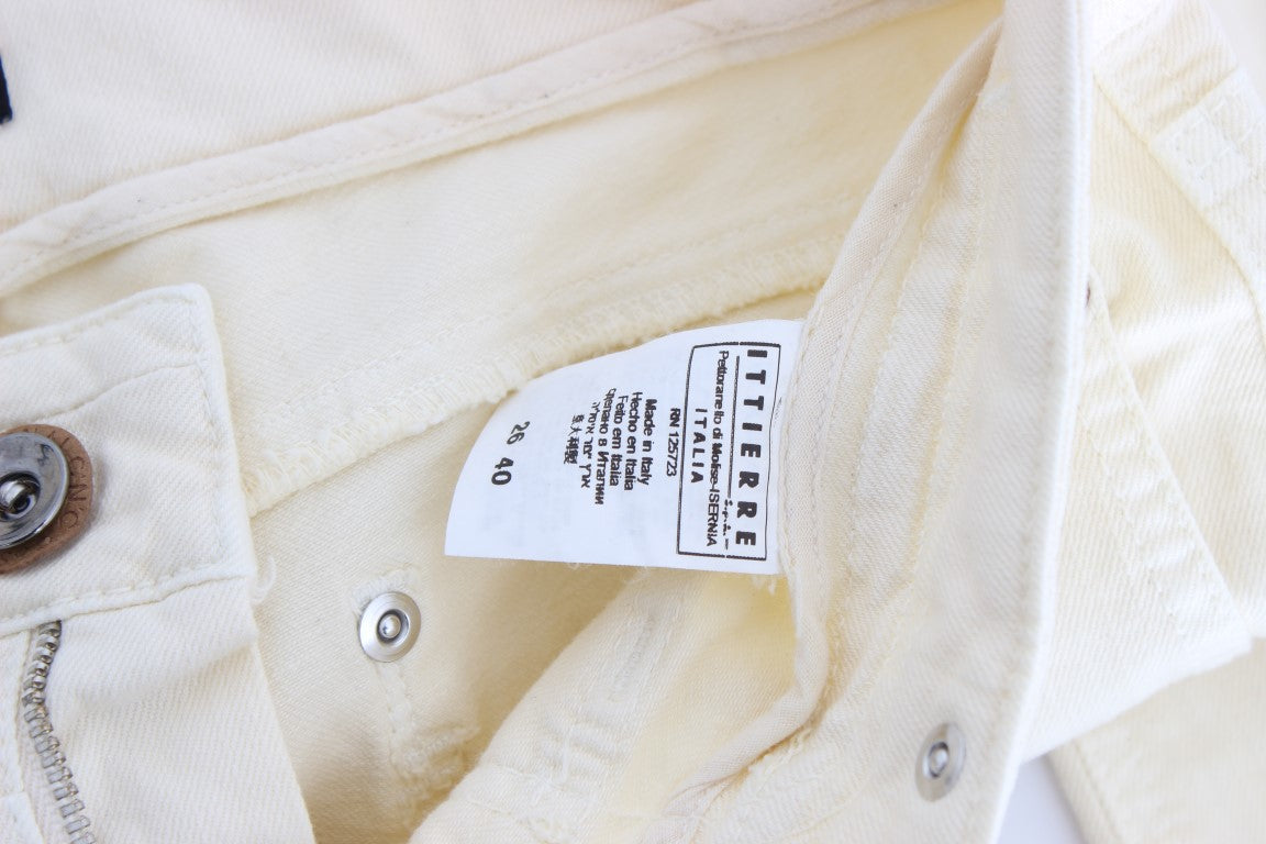 Schicke Off-White Flared Designer Jeans