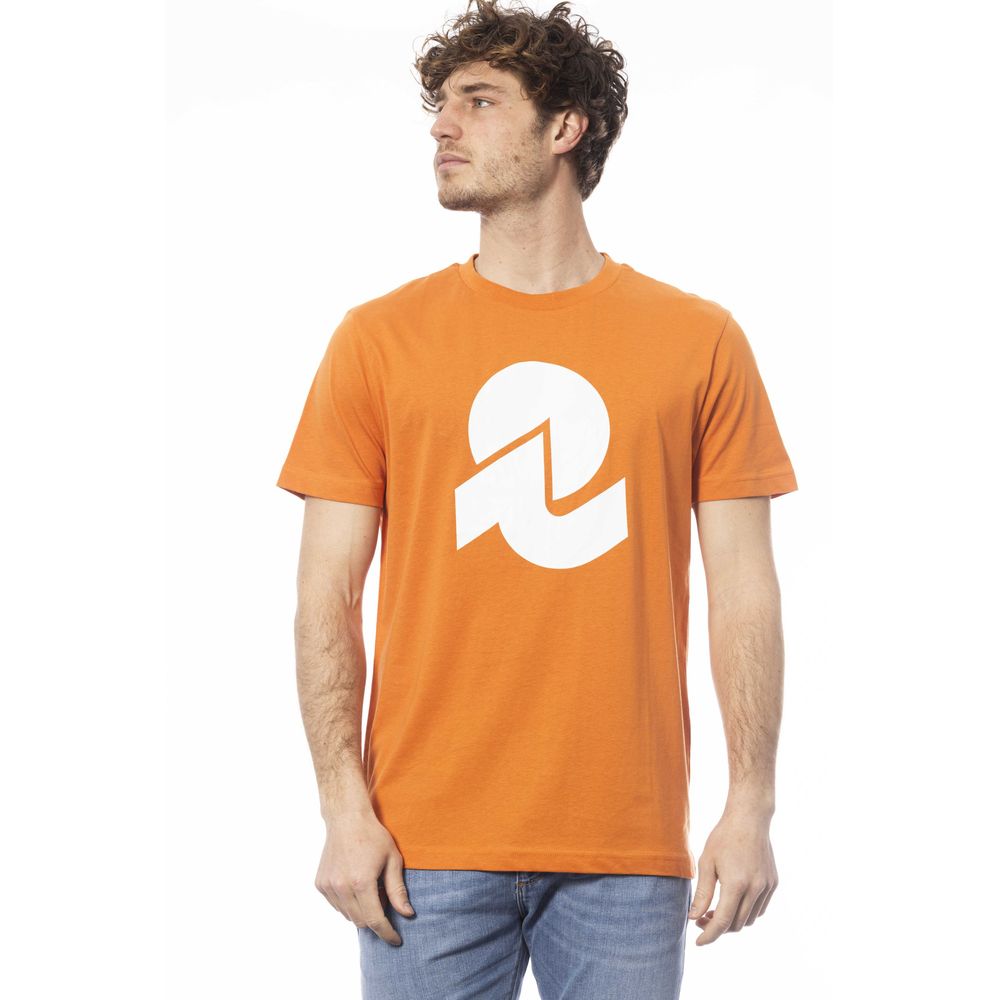 Orange Baumwolle Männer T-Shirt