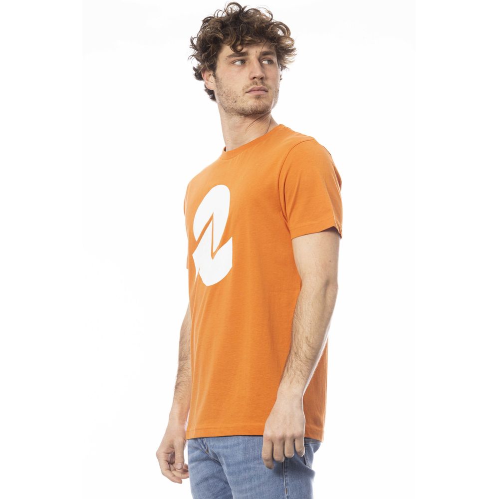 Orange Baumwolle Männer T-Shirt