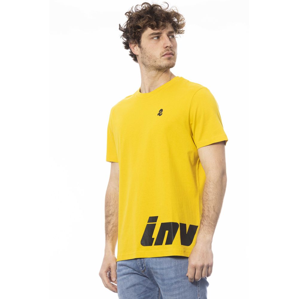 Gelbes Baumwolle Männer T-Shirt