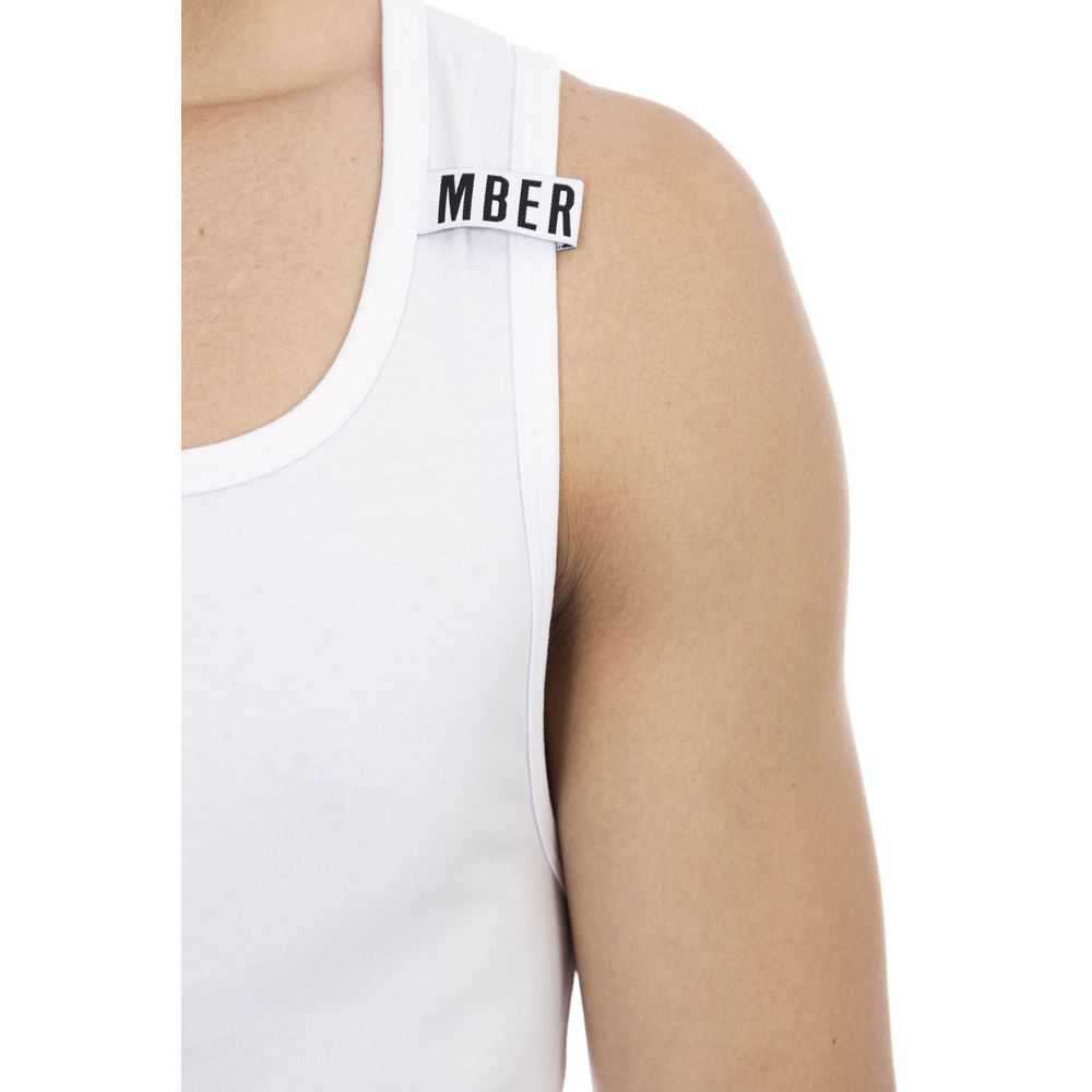 Weißes Baumwoll-Tank-Top für Männer