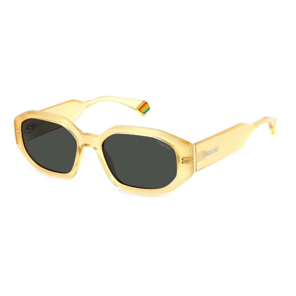 Gelbe Metall-Sonnenbrille