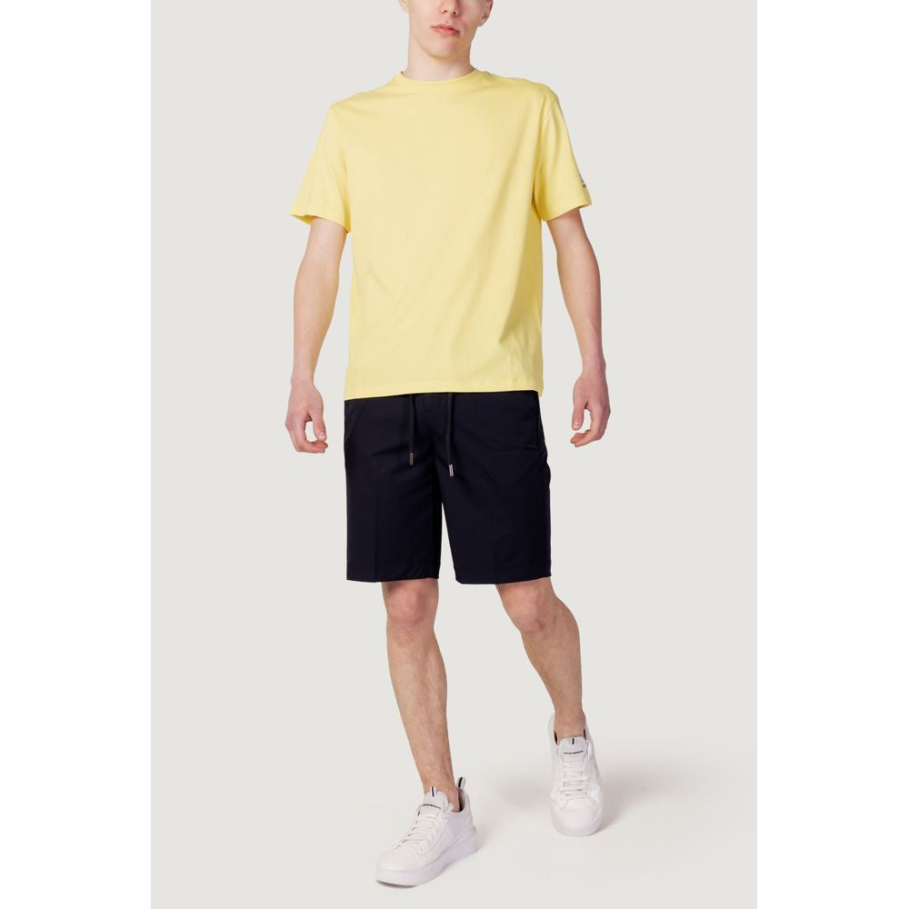 T-Shirt aus gelber Baumwolle