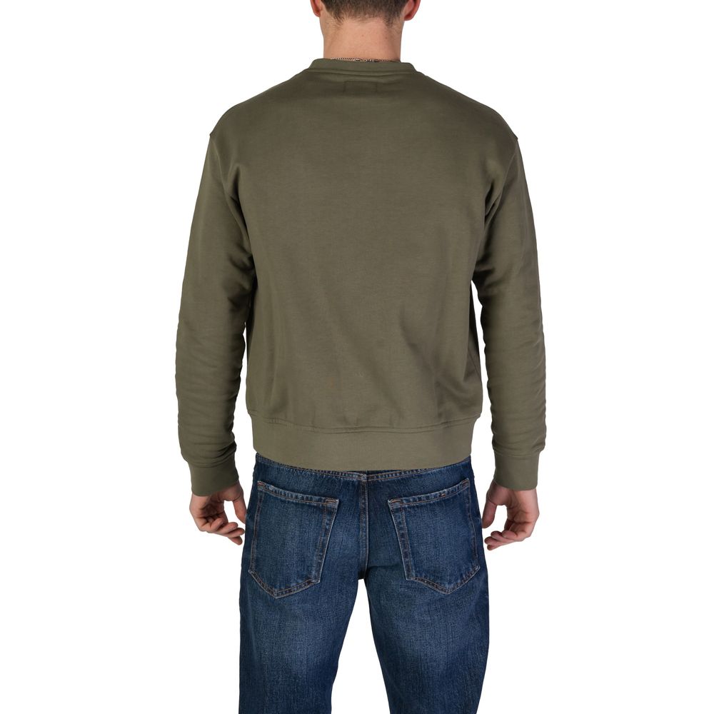 Grüner Baumwollpullover