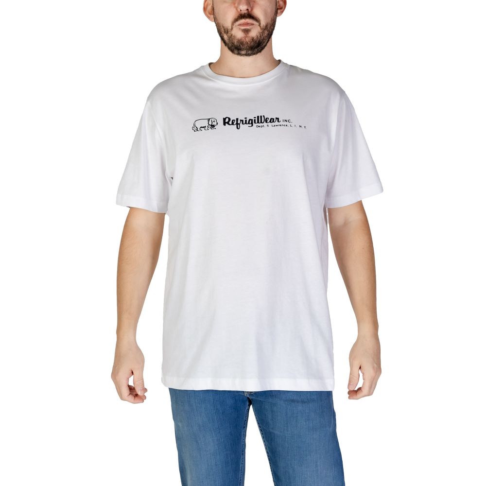 T-Shirt aus weißer Baumwolle