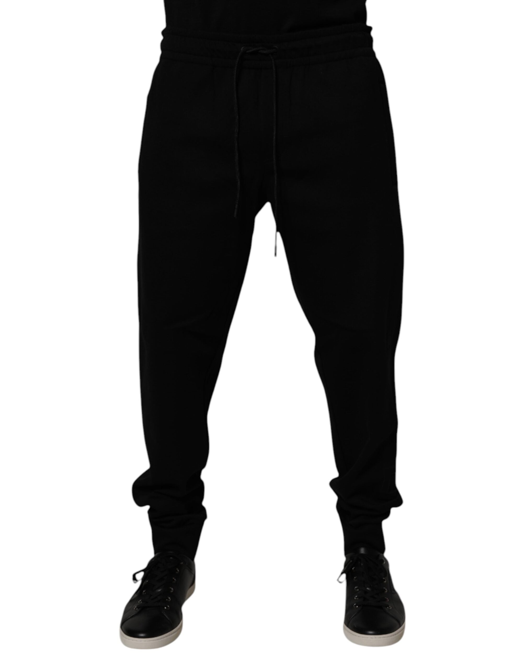 Schwarze Jogger-Sweatpants aus Baumwollmischung