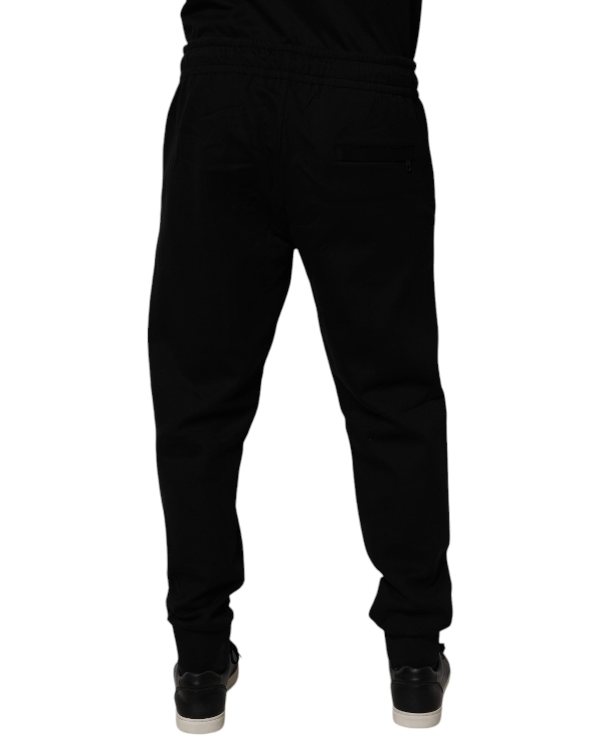 Schwarze Jogger-Sweatpants aus Baumwollmischung