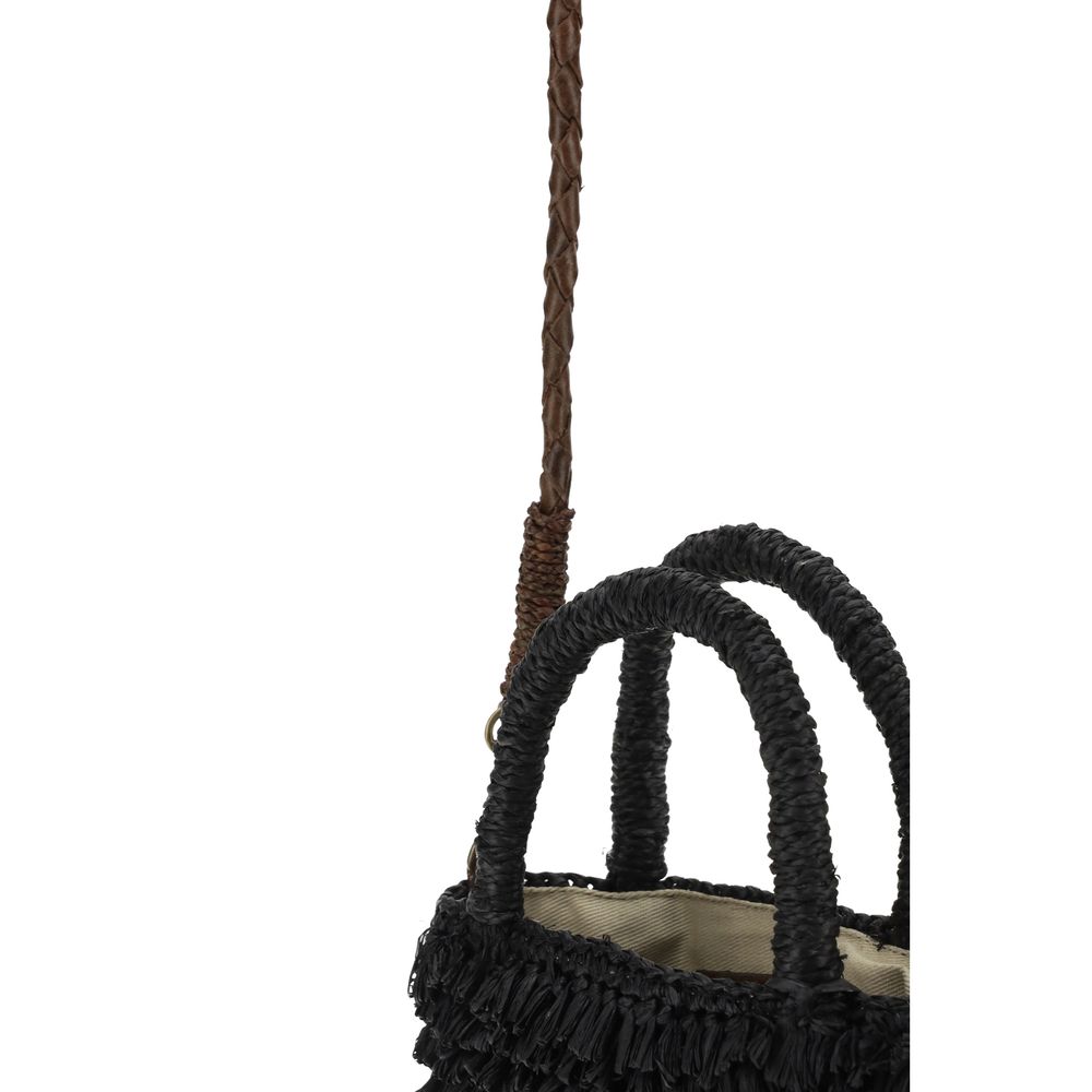 Naka Raffia Umhängetasche